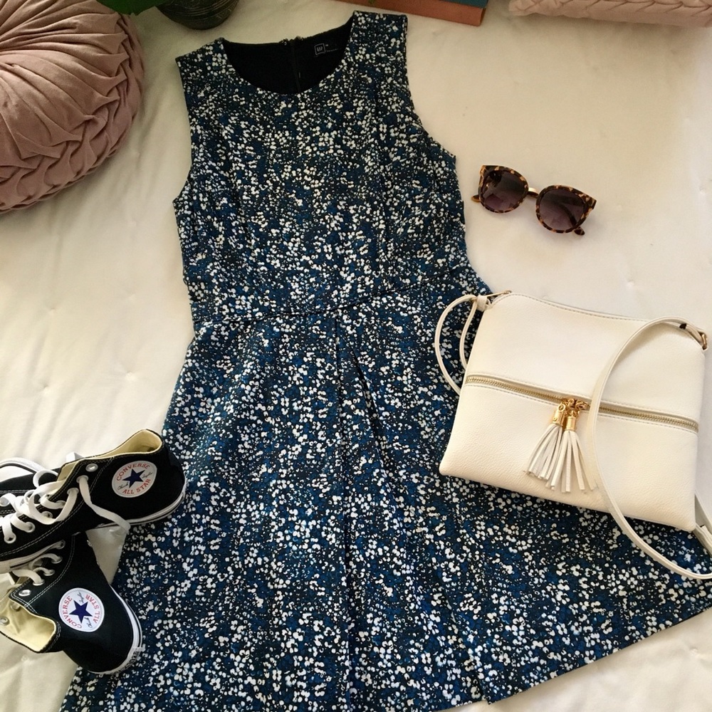 Gap Floral Fit & Flare Dress
